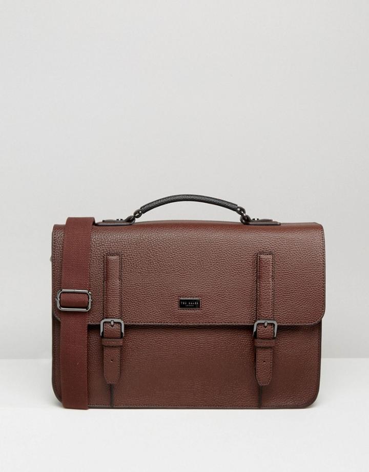 Ted Baker Satchel Pebble Grain - Brown