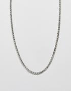 Wftw Wheat Link Necklace In Silver - Silver