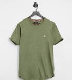 Le Breve Tall Mix And Match Lounge T-shirt In Forest Green