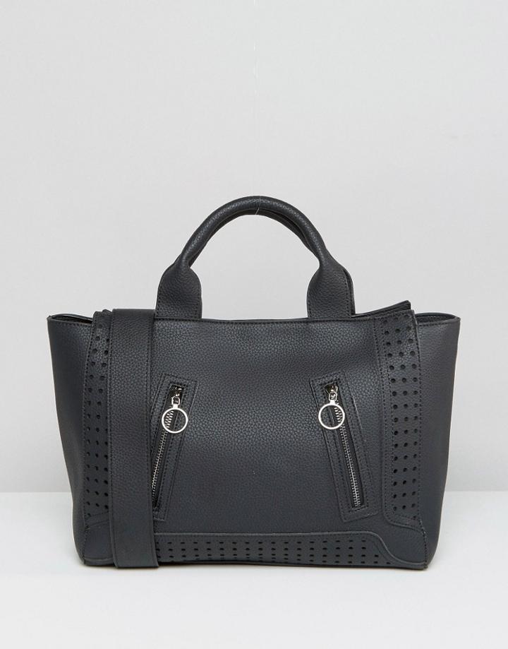 Skinnydip Large Winged Tote Bag - Black