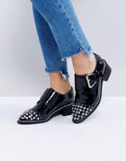 Asos Macadamia Embellished Flat Shoes - Black