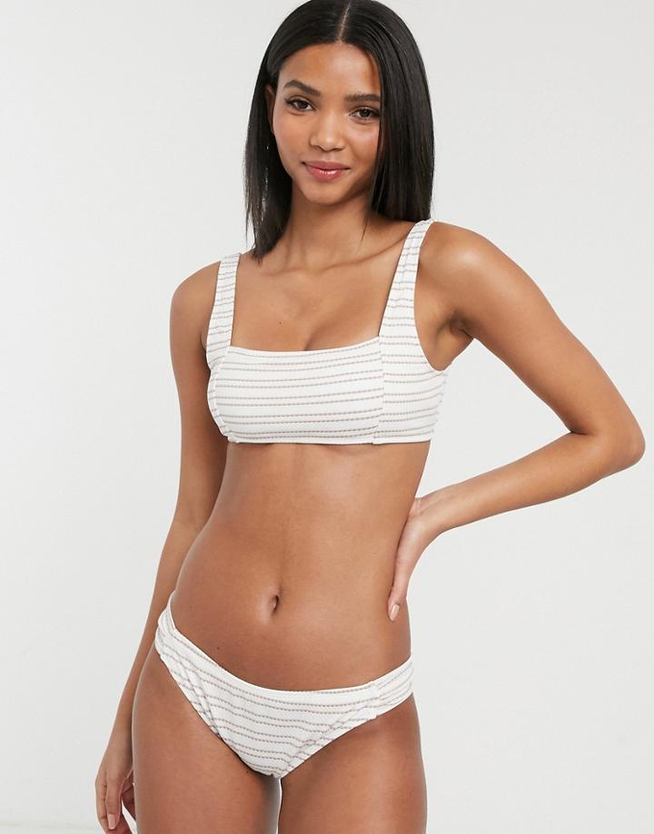 Accessorize Crop Bikini Top In Stripe-multi