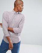 Selected Homme Slim Fit Shirt In Gingham - Red
