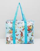 Asos Hero Beach Bag With Floral Print - Multi