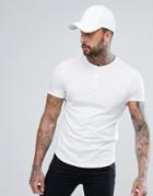 Asos Grandad Neck T-shirt - White