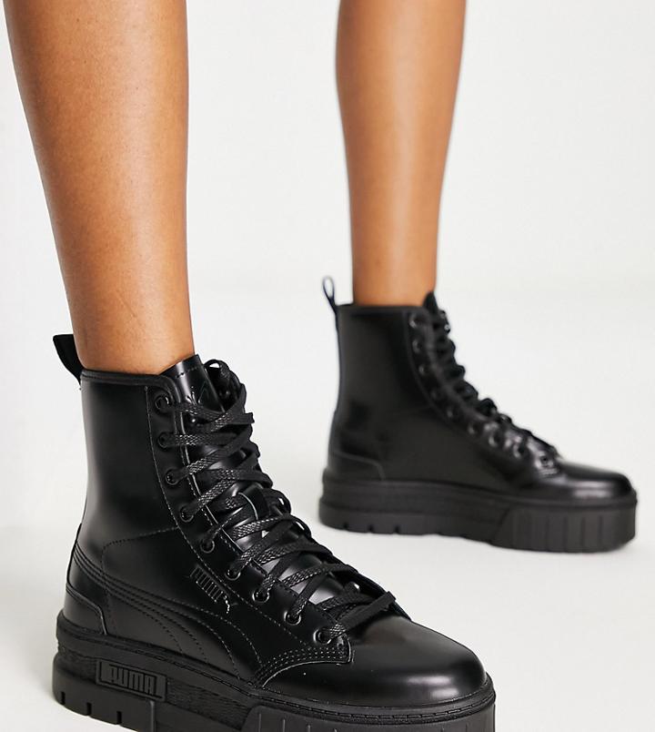 Puma X Dua Lipa Mayze Boots In Black
