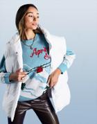 Asos Design Apres Ski Sweater In Blue-blues