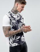 People Tree Raglan Jungle T-shirt - Blue