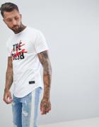 The Couture Club Muscle Fit T-shirt In White With Club Print - White