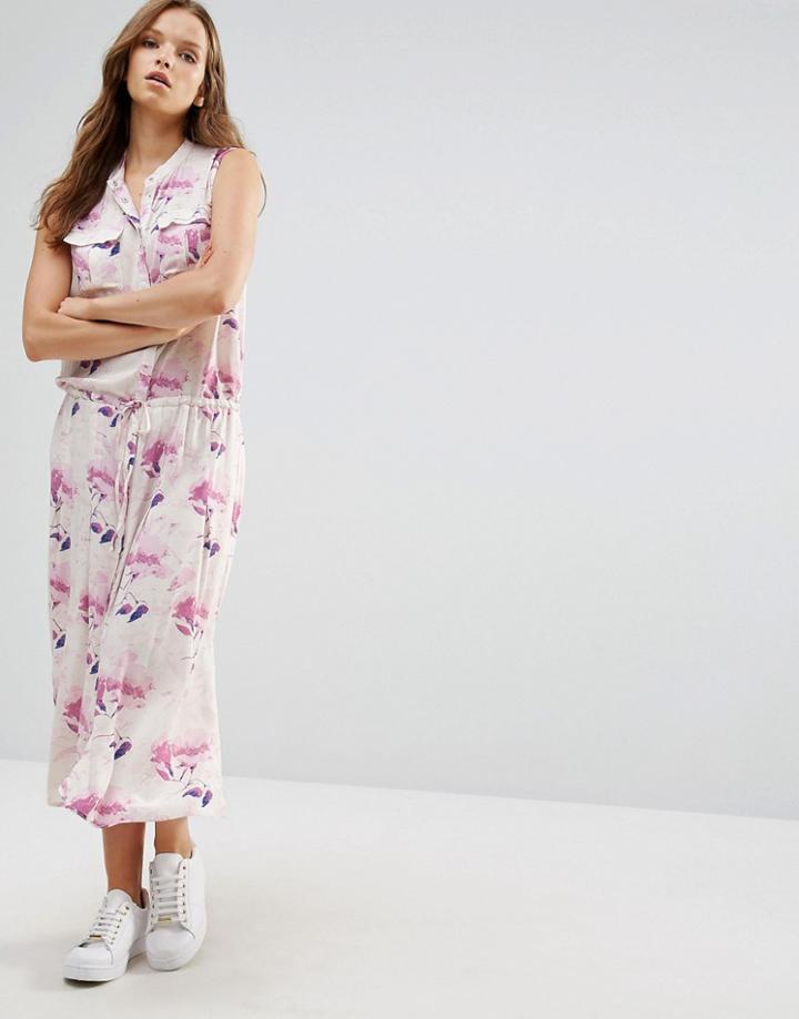 Minimum Moves Freig Maxi Dress With Tie Waist - Pink