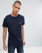 Boss Tales Box Logo T-shirt In Navy - Navy