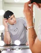 Pre London Avina Mini Taping T-shirt In Gray-grey
