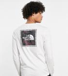 The North Face Topographic Long Sleeve T-shirt In White Exclusive At Asos