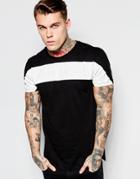 Religion T-shirt With Painted Stripe - Black