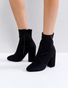 Faith Bambi Heeled Boots - Black