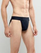 Asos Design Swim Shorts 2 Pack In Navy & Khaki Mid Length - Black