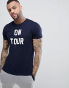 Brave Soul Slogan T-shirt - Navy