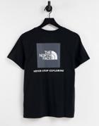 The North Face Nse Box Back Print T-shirt In Black