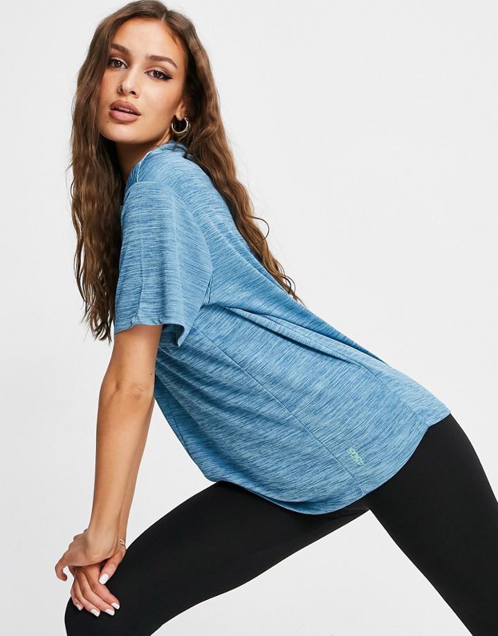 Asos 4505 Boyfriend Fit T-shirt With Seam Detail-green