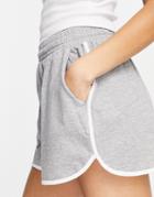 Asos Design Organic Cotton Running Sweat Shorts With Side Stripe In Gray