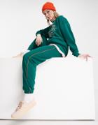 Adidas Originals 'retro Luxury' Sweatpants In Off Collegiate Green