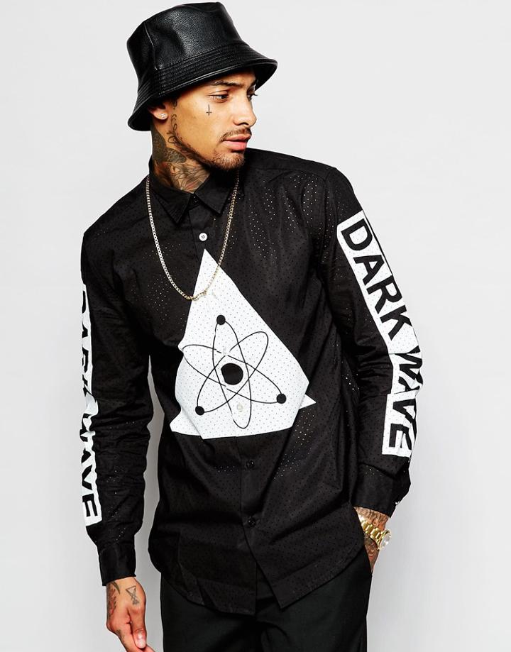 Love Moschino Dark Waves Shirt - Black