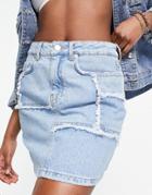 Na-kd X Melissa Bentsen Panel Denim Mini Skirt In Blue