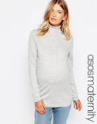 Asos Maternity Roll Neck Sweater - Black