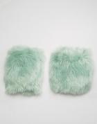 Urbancode Faux Fur Cuffs - Green