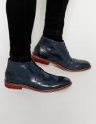 Ted Baker Pericop Brogue Boots In Black Leather - Black