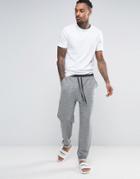 Asos Loungewear Tapered Jogger In Textured Fabric With Turn Up Cuffs -