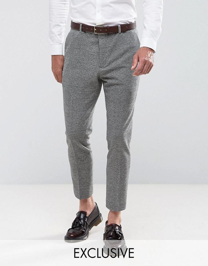 Heart & Dagger Tapered Pant In Dogstooth - Gray