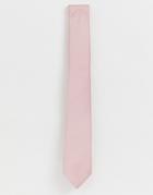 Burton Menswear Tie In Light Pink - Pink