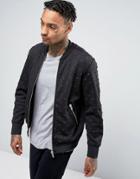 Diesel S-joe-zip-ma Stars Bomber Jacket - Black