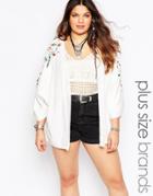 Alice & You Embroidered Jacket - Cream