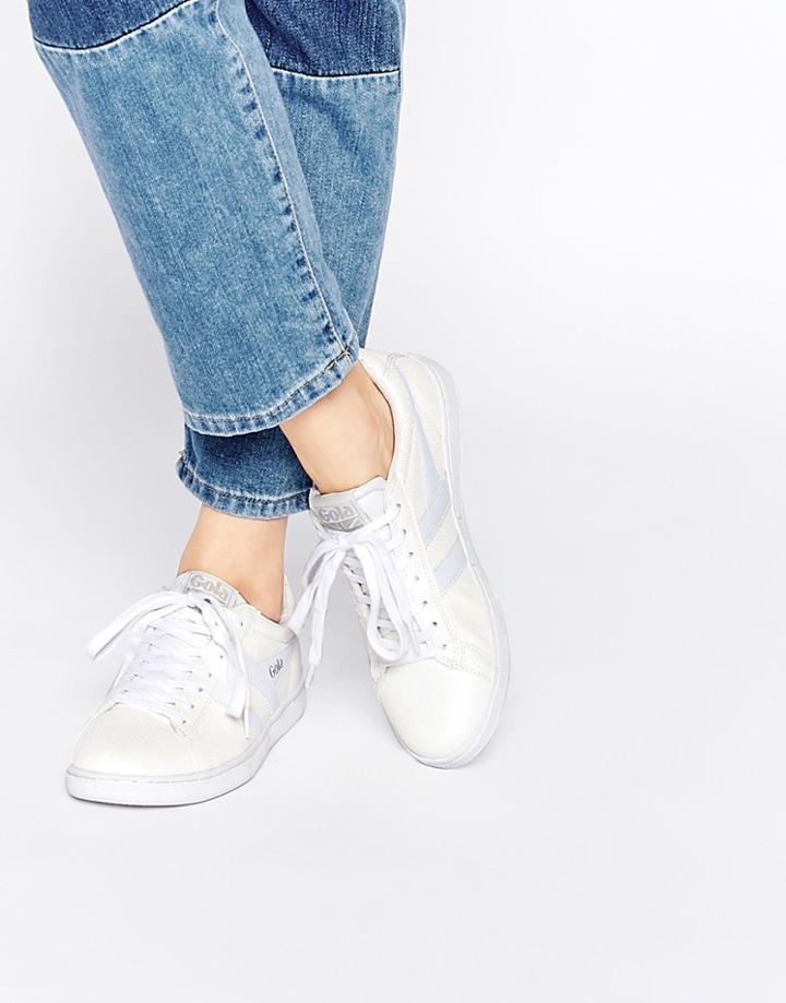 Gola Equipe Snake Cla579 White Sneakers - White