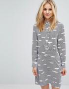 Paul & Joe Sister Cloud Print Shirt Dress - Blue