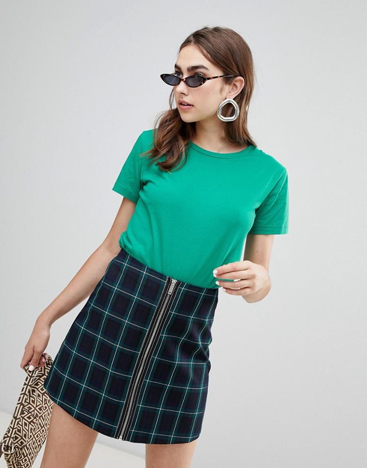 Stradivarius Basic T-shirt - Green