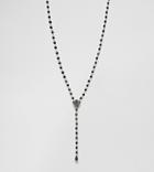 Reclaimed Vintage Inspired Beaded Necklace In Black Exclusive To Asos - Silver