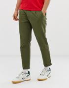 Only & Sons Cropped Chinos In Khaki-beige