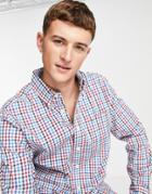 Tommy Hilfiger Kavanaugh Plaid Classic Fit Long Sleeve Shirt-white