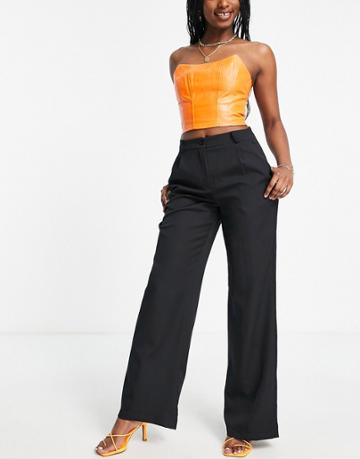 Trendyol Wide Leg Pants In Black