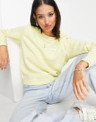 Wrangler Crew Sweatshirt In Wax Yellow