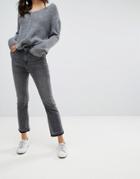 Abercrombie & Fitch Crop Flare Jean In Black Wash - Black