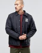 Carhartt Wip State Coach Jacket With Fleece Lining - Black