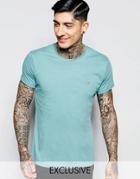Farah T-shirt With F Logo In Slim Fit In Mint Leaf - Mint Leaf