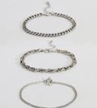 Reclaimed Vintage Inspired Chain Bracelets In 3 Pack Exclusive To Asos - Multi