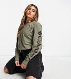 Columbia North Cascades Long Sleeve T-shirt In Green - Exclusive To Asos