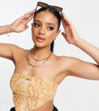 Ellesse Scarf Top In Camel-brown
