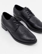 Aldo Leather Brogue Shoes - Black